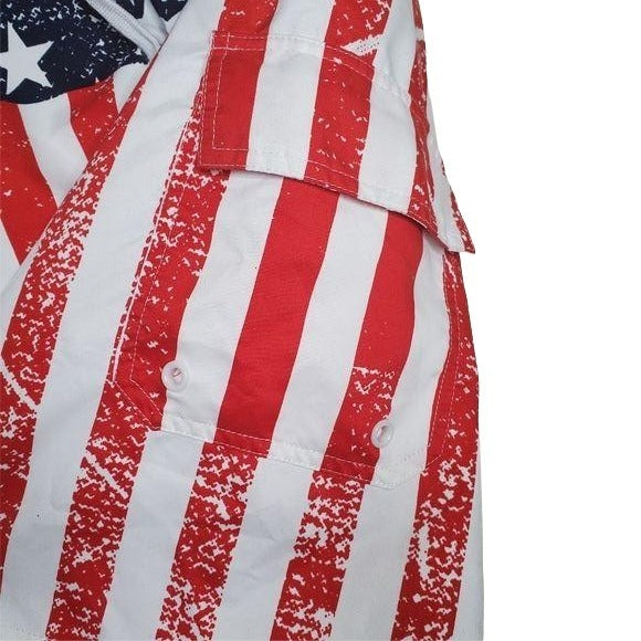 Calhoun Spoprtswear USA Distressed Patriotic Flag Board Shorts
